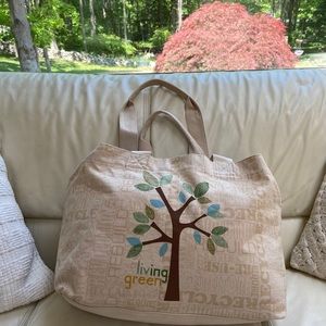 Living Green Canvas Tote Bag